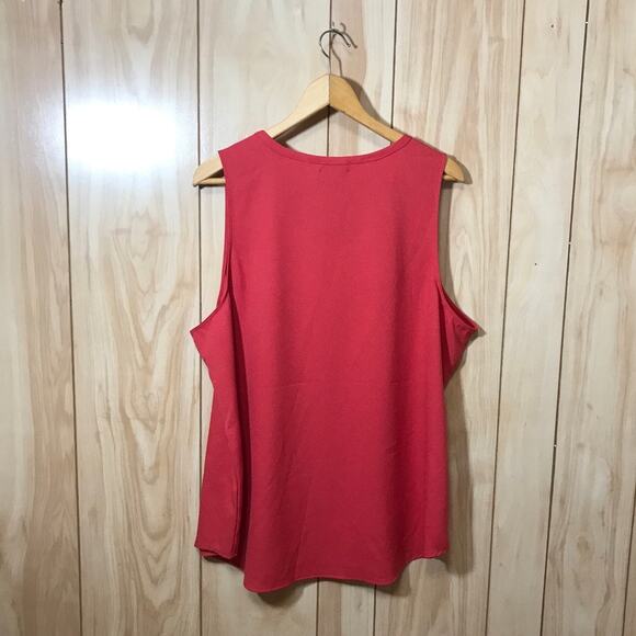 Van Heusen Red Scoop Neck Tank Top XXL - Picture 2 of 5